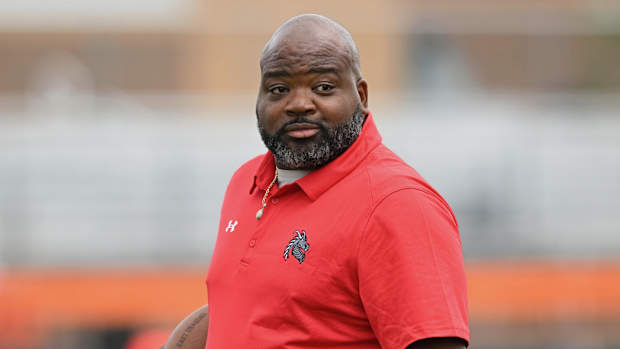 Akron East head football coach Marques Hayes